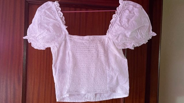 crop top blanco