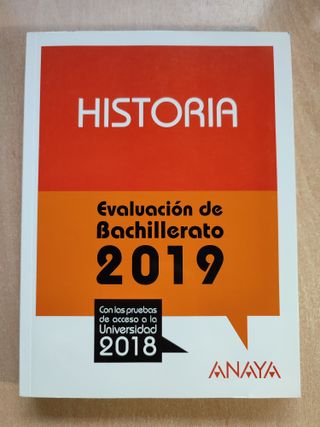Historia de repaso para EVAU o bachillerato libro