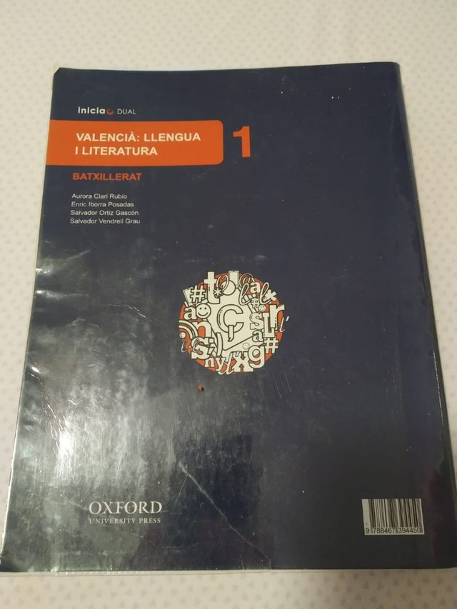 Valencià. 1 de Bachillerato