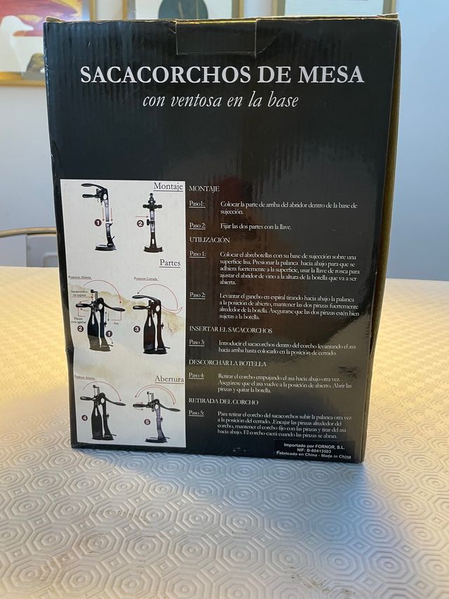 Sacacorchos de mesa Alter