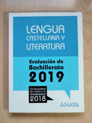 Lengua de repaso para EVAU bachillerato libro