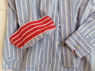 Camisa Tommy Hilfiger. Azul/blanca. M