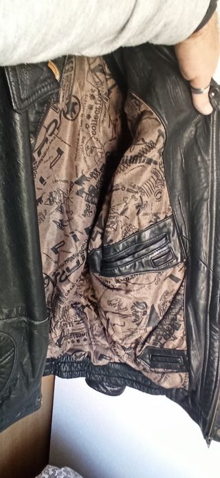 Chaqueta custom en cuero, vintage 
