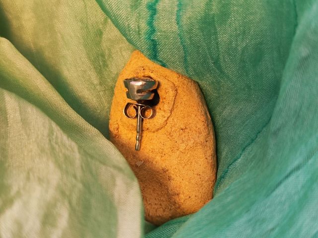 Pendiente con zirconita