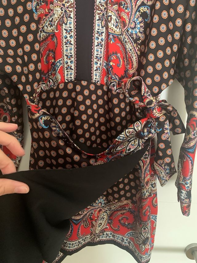 Vestido estampado zara talla M