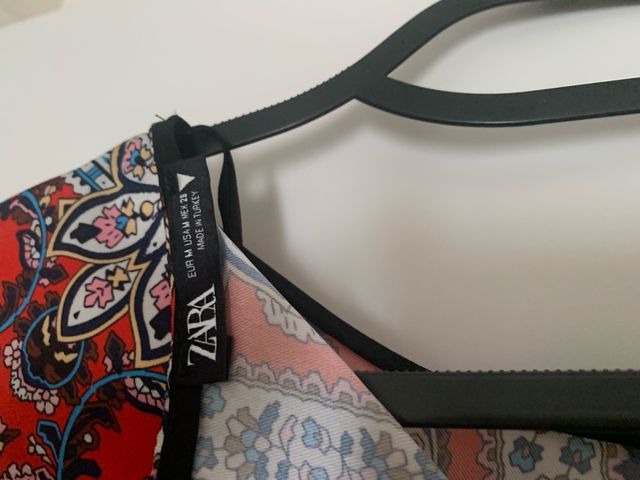 Vestido estampado zara talla M