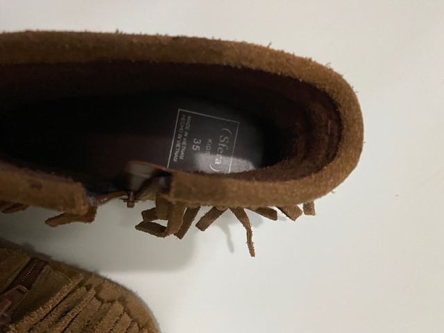 botas de ante de niña talla 35