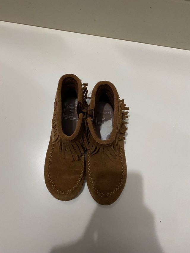 botas de ante de niña talla 35