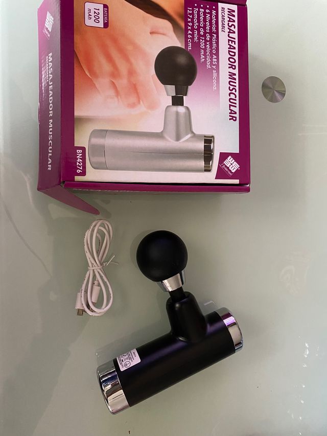 Masajeador muscular recargable