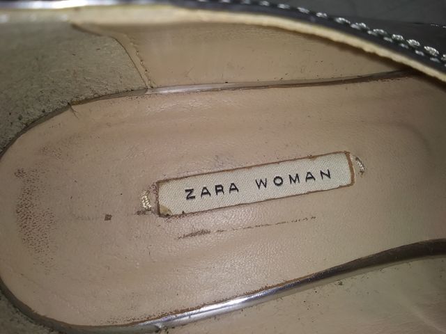 Zapatos plateados número 39