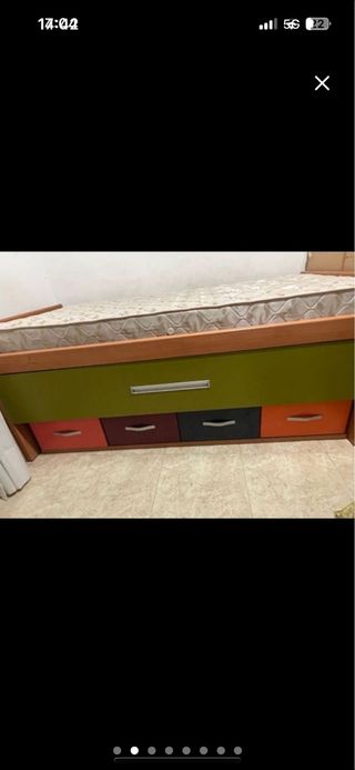 Cama nido con cajones