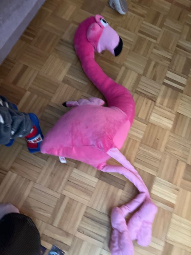 Regalo peluche flamenco rosa grande