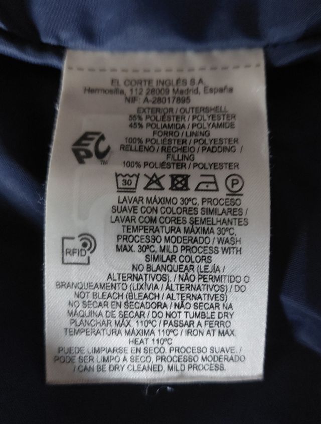 Anorak corto azul de Elogy