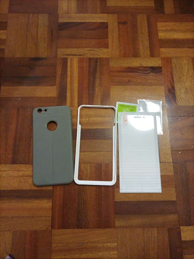 Funda gris para iphone 6plus