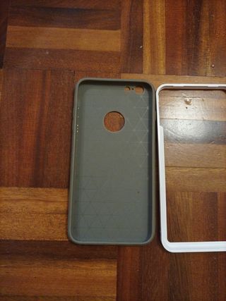 Funda gris para iphone 6plus