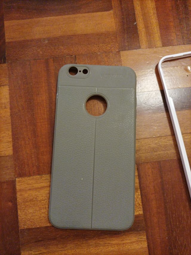 Funda gris para iphone 6plus