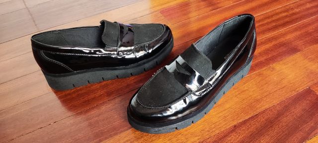 Zapatos de charol negro N 37