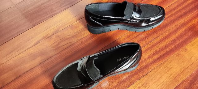 Zapatos de charol negro N 37