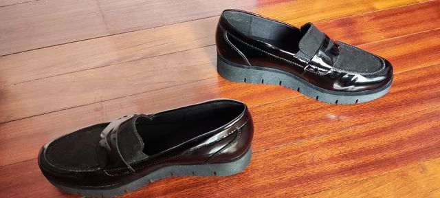 Zapatos de charol negro N 37