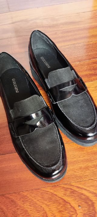 Zapatos de charol negro N 37