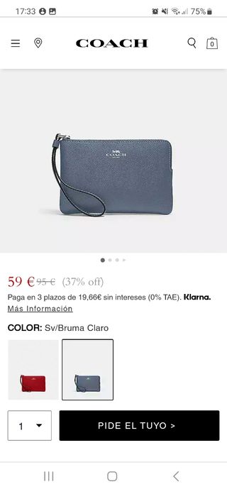 Cartera mano Coach