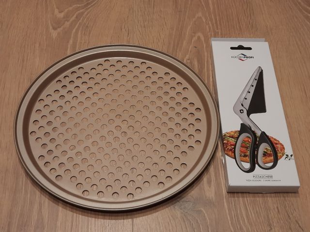 Bandeja + tijeras pizza