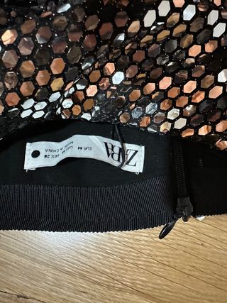 falda lentejuelas zara