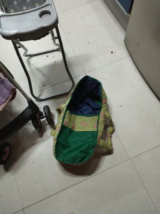 Carrito trona capazo mucñeco