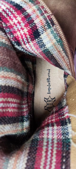 Botas altas de ante marrón N 38