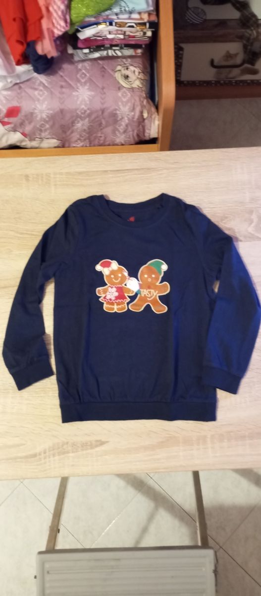 Maglia Natale bimba glow in the dark 4/6 anni