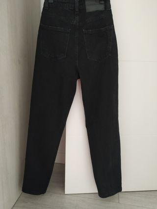 Pantalón nuevo tejano negro chica Zara
