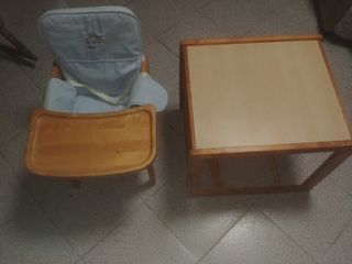 Trona multifunción de madera