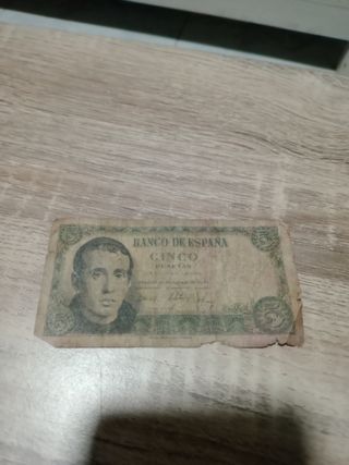 1 Billete 5 pesetas