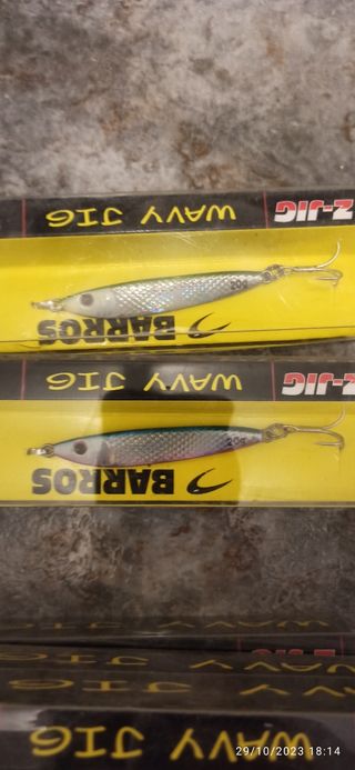 Señuelos wavy jig barros pesca