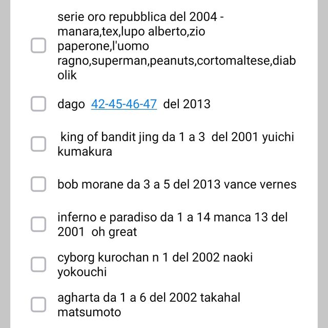 manga giapponesi e fumetti vari