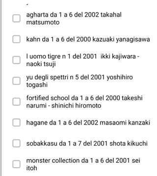 manga giapponesi e fumetti vari