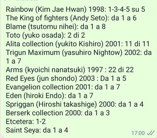 manga giapponesi e fumetti vari