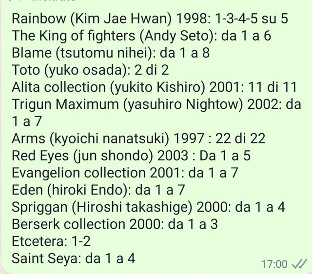 manga giapponesi e fumetti vari