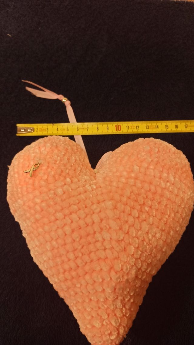 Peluche corazón rosa.perfume