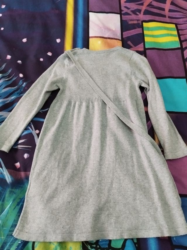 Vestido gris talla 12/24meses 86/92cm