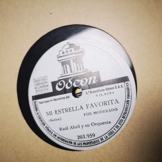 Colección discos gramófono