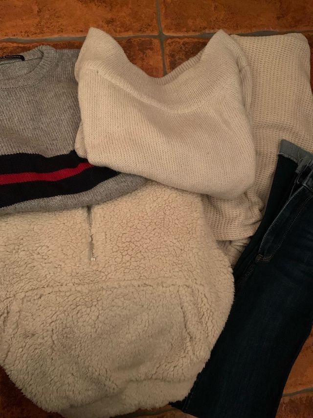 SUPER LOTE!!! jerseys y pantalones chica XS-S