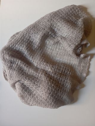 Sciarpa morbida unisex pura lana beige