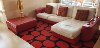 Chaiselongue de piel
