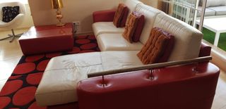 Chaiselongue de piel