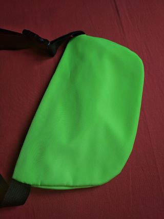 RIÑONERA UNISEX DEPORTE VERDE FLUOR 2 CREMALLERAS