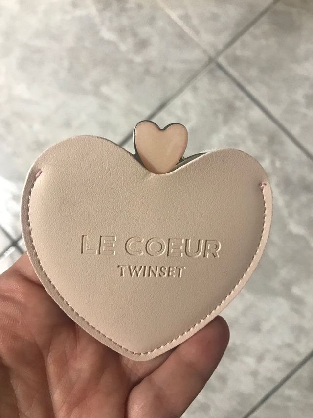 specchio da borsa rosa