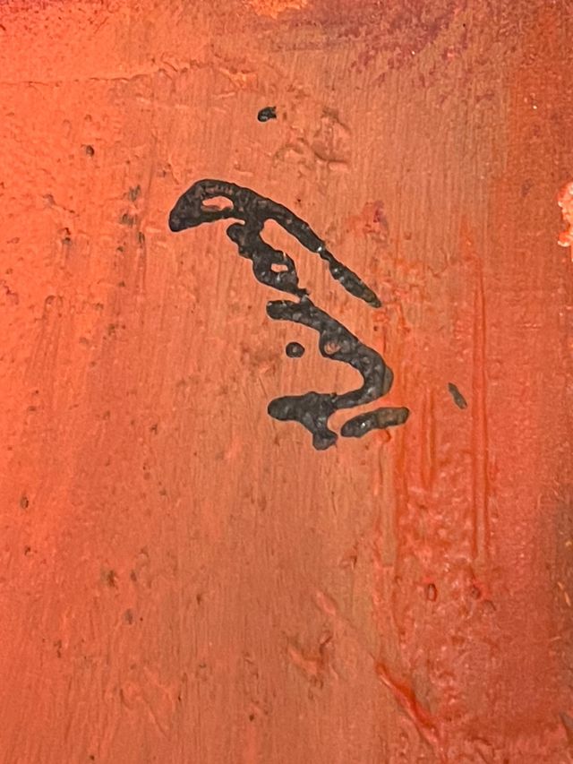 Quadro paesaggio africano dipinto, tela