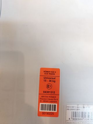 Silla de coche para niña/o