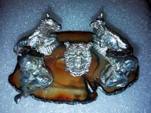 Presepe su agata gialla